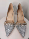 Riana Silver Glitter Pump