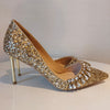 RIANA GOLD GLITTER PUMP