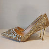 RIANA GOLD GLITTER PUMP