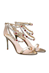 Givana Silver Rhinestone Party Sandal