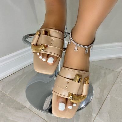 Linda Beige Summer Slide