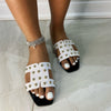 Jenny White Rivet Summer Slide