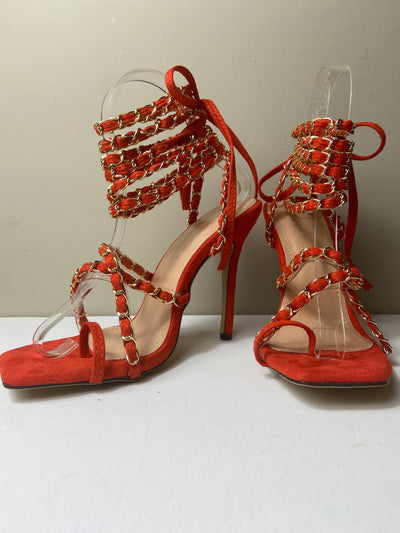 Orange Strap Summer Sandal Sizes 6-12