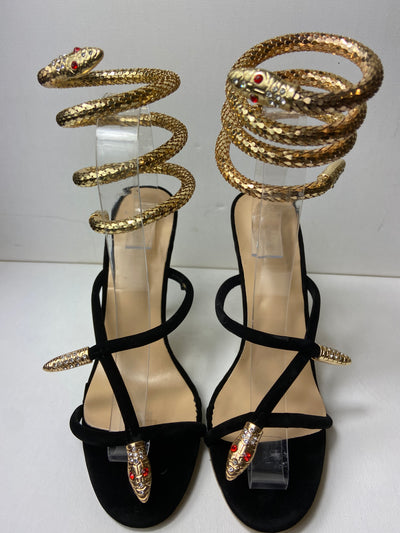 Ginette Gold Snake Ankle Wrap